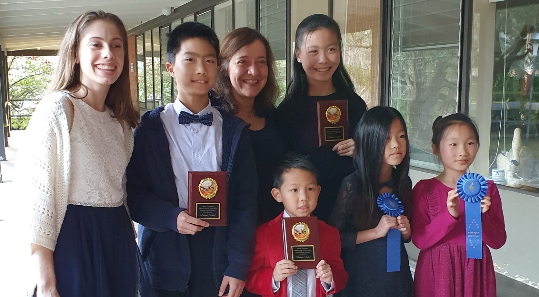 Students with awards from CCMTAC Baroque Festival 2020