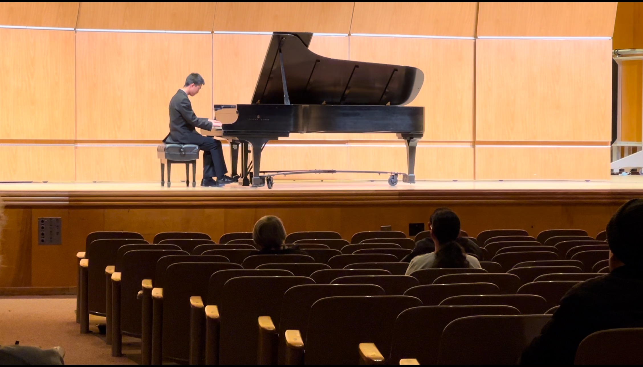 Student performing at Beethoven Competition 2023